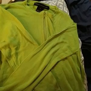 💕🌟SALE! Green Girls Lrg Zip Sweater Neverworn